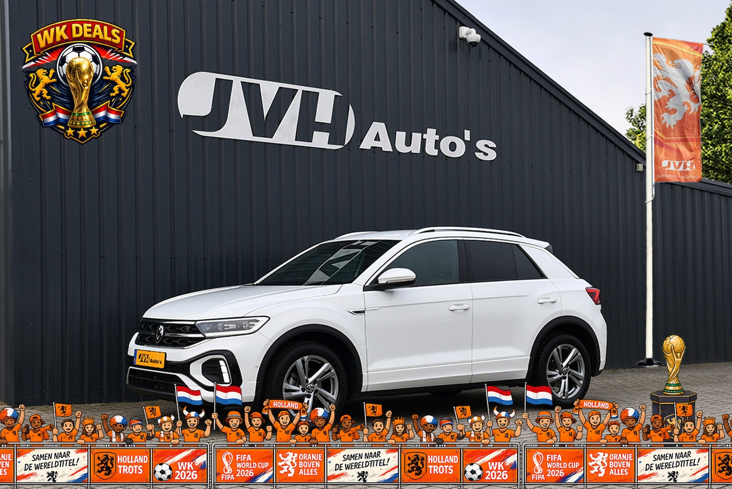Volkswagen T-Roc - 1.0 TSi (2x)R-Line Sport 09-2022 | BTW | Virtual CP | 1/2Leder | LED-Plus | PrG - AutoWereld.nl