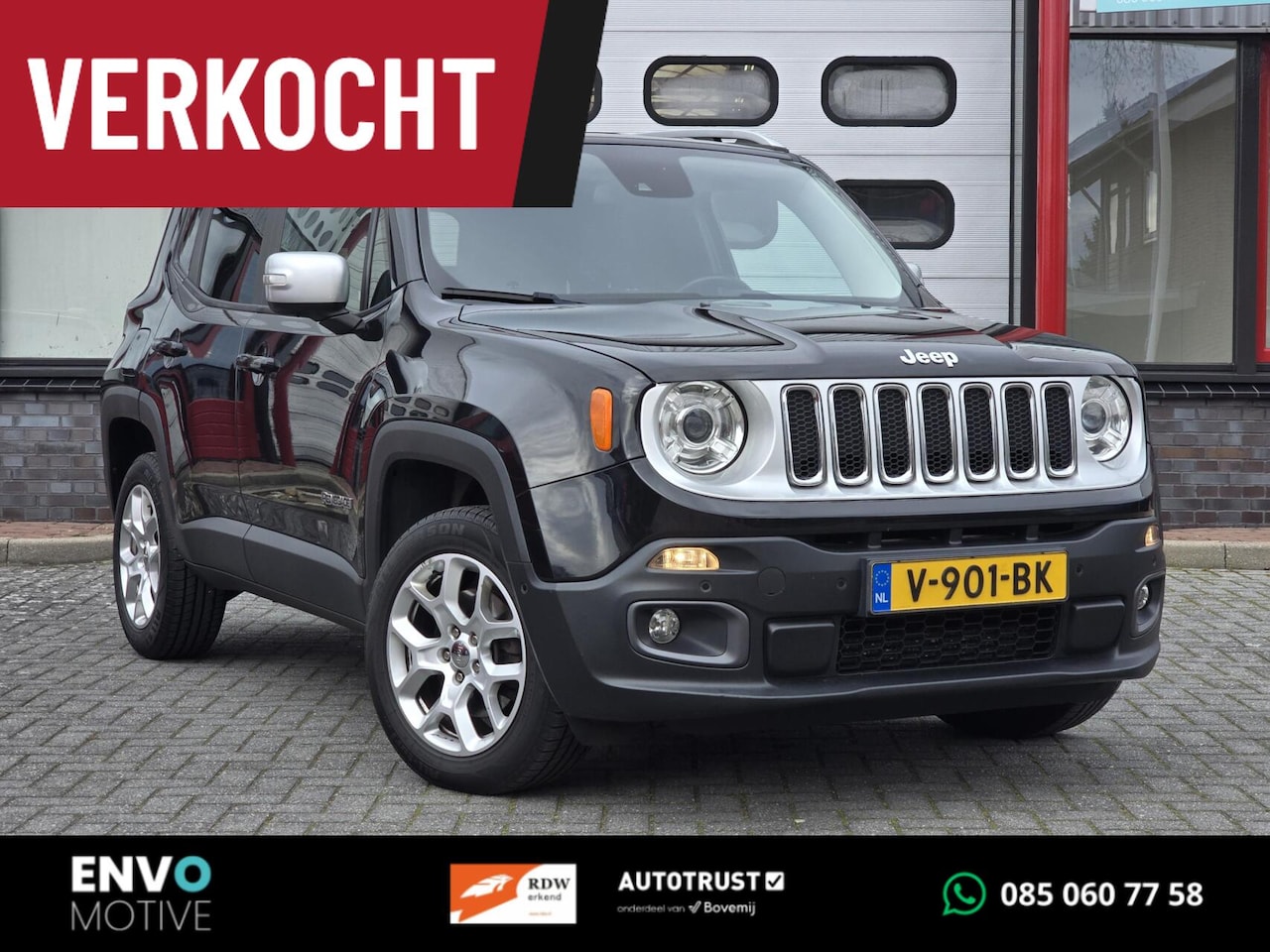 Jeep Renegade - 2.0 MultiJet Limited Autom. ACC/4WD/Navi/Xenon - AutoWereld.nl