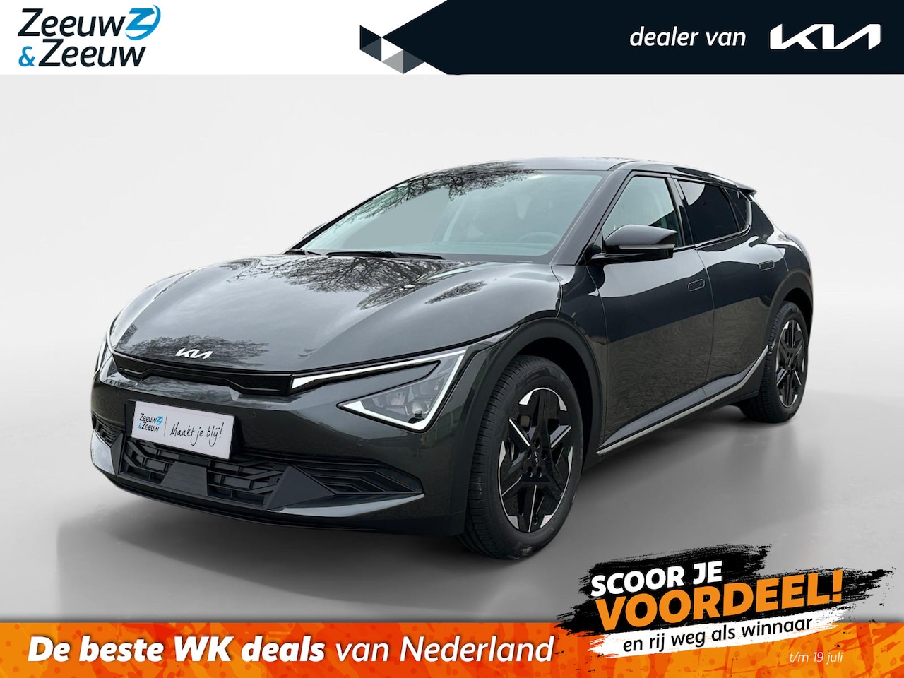 Kia EV6 - Light Edition 63 kWh | Demo | Navi | Clima | Adaptieve Cruise | Camera | Stuur-/Stoelverwa - AutoWereld.nl