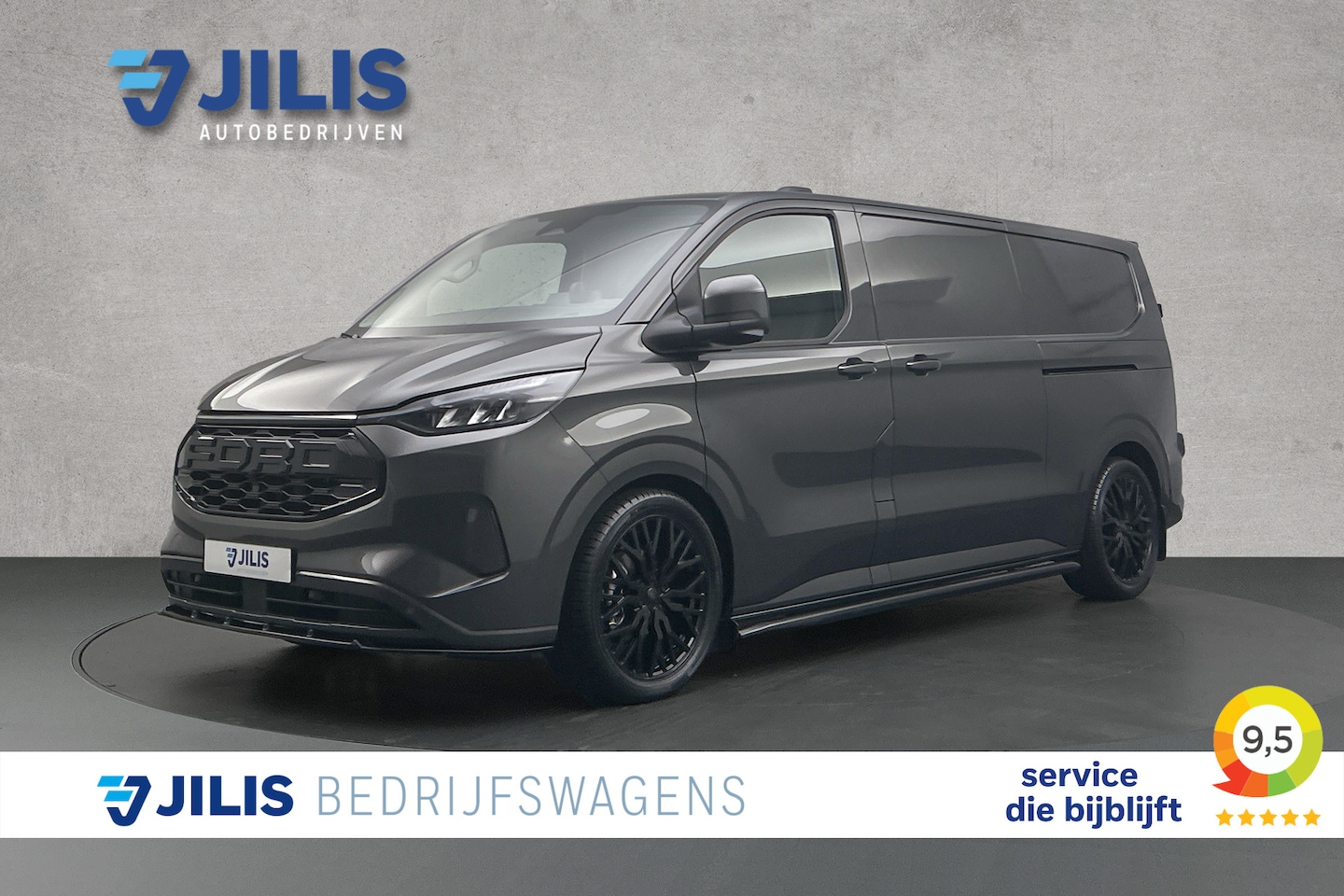 Ford E-Transit Cust. - 340 L2 Raptor Edition 71 KWh | Lederen bekleding | 2x schuifdeur | Driver assist pack prem - AutoWereld.nl