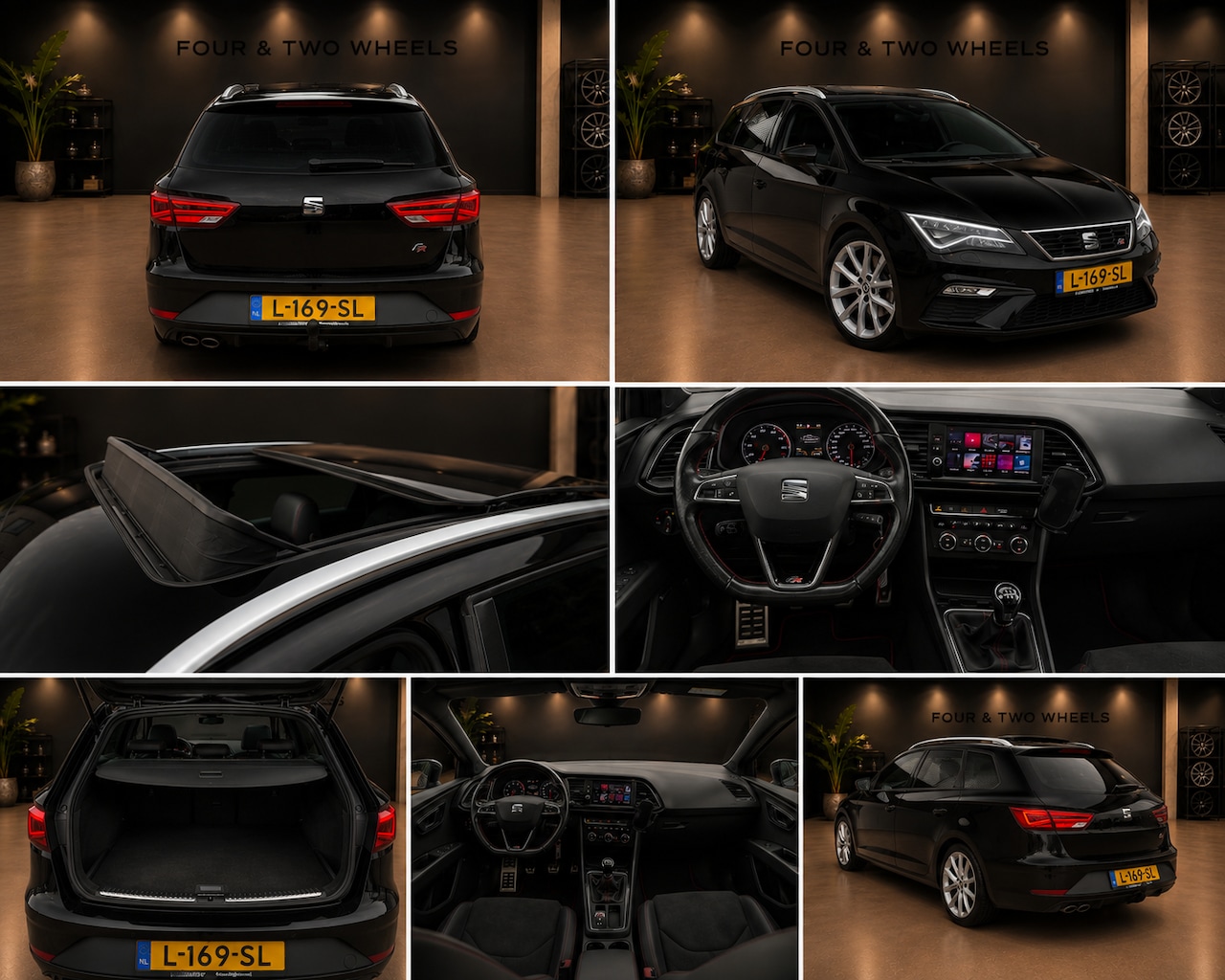 SEAT Leon ST - 1.4 EcoTSI Xcellence 190PK 2017 Zwart pano - AutoWereld.nl