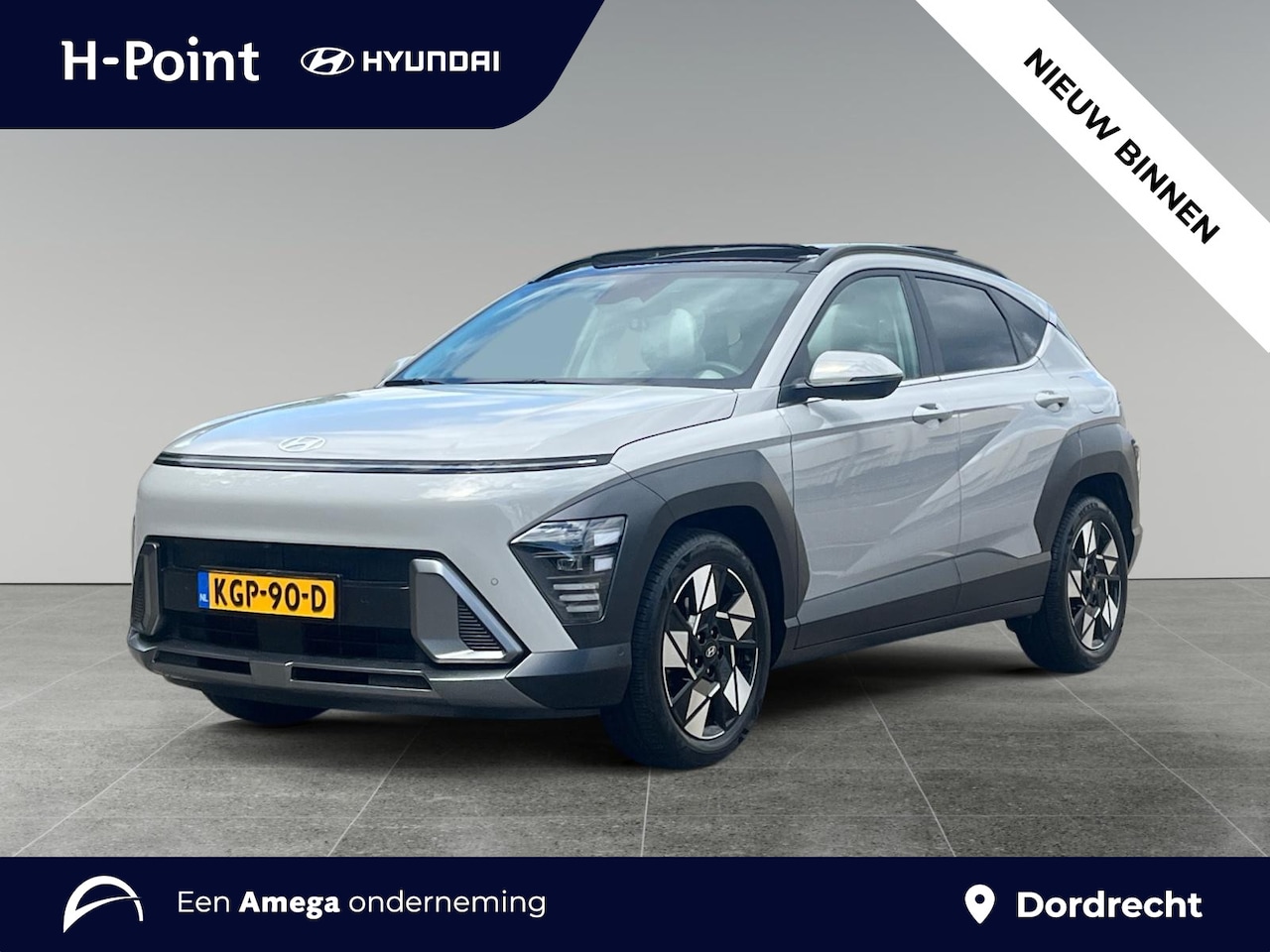 Hyundai Kona - 1.6 GDI 140pk HEV Premium Sky | SCHUIF/KANTELDAK | FULL LED | PREMIUM LEDER | ADAPTIVE CRU - AutoWereld.nl