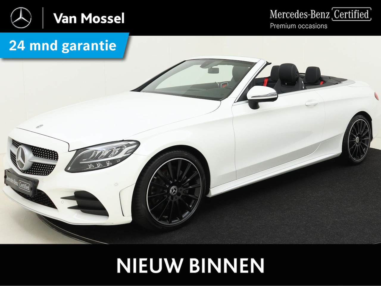 Mercedes-Benz C-klasse Cabrio - 180 / AMG Line/ 19 inch/ Widescreen/ Cabrio Comfortpakket - AutoWereld.nl