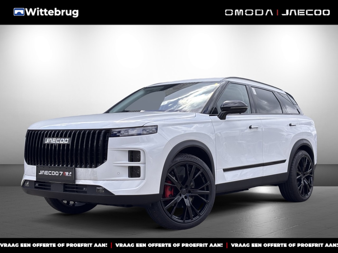 Jaecoo 7 - 1.5 GDI SHS-P Exclusive Black Pack en 21 Inch velgen met 1500 KG trekgewicht, 1200 KM RANG - AutoWereld.nl