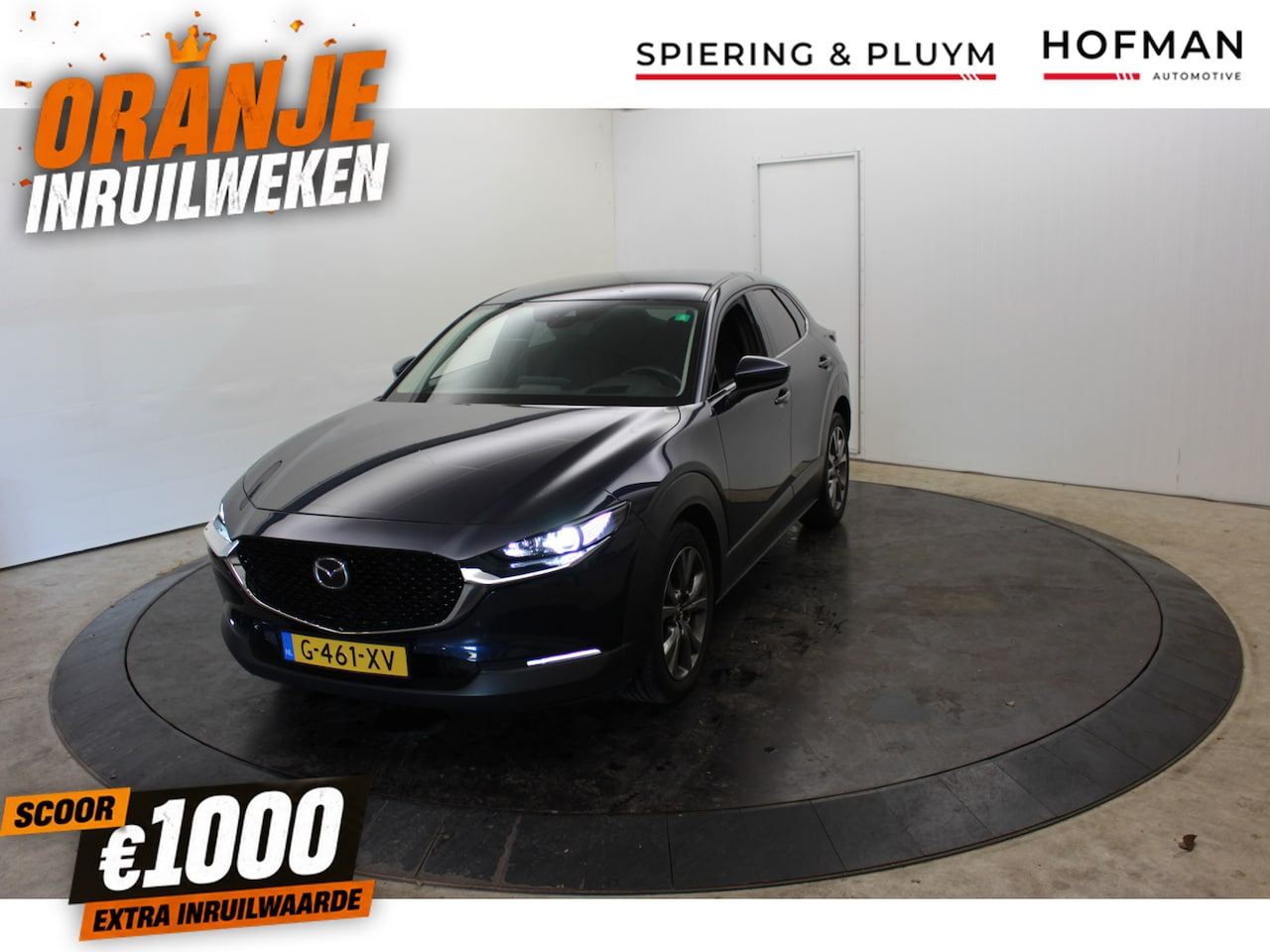 Mazda CX-30 - 2.0 e-SkyActiv-X M Hybrid Luxury Cam Leer EL aKlep + Stoelen Navi Dhoek Detectie - AutoWereld.nl