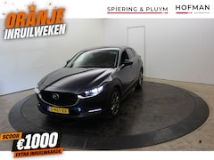Mazda CX-30 - 2.0 e-SkyActiv-X M Hybrid Luxury Cam Leer EL aKlep + Stoelen Navi Dhoek Detectie