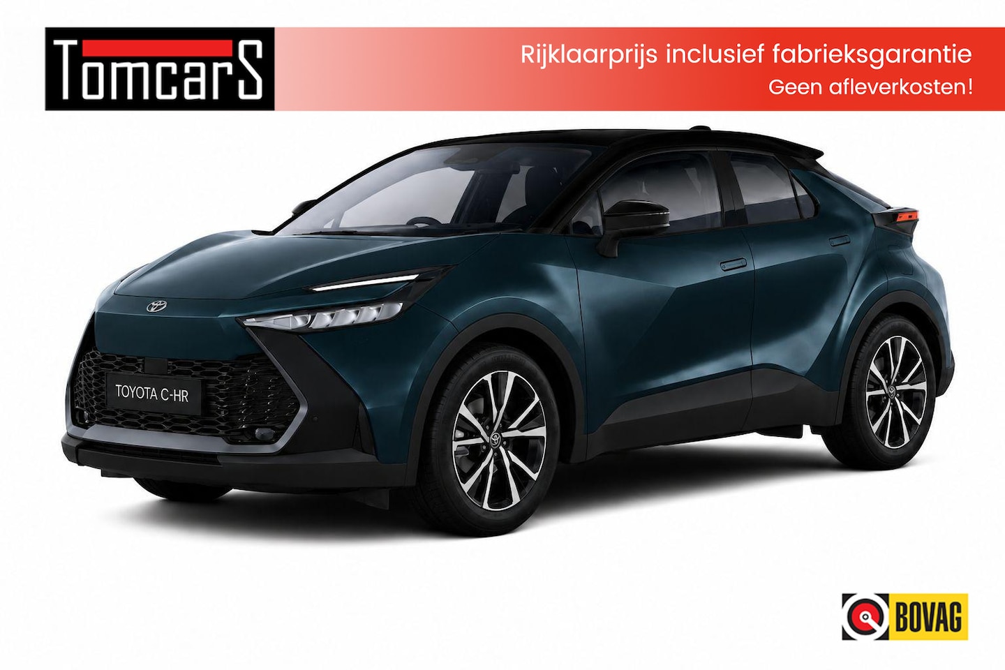 Toyota C-HR - 1.8 Hybrid 140PK Dynamic Bi-Tone/Winter-pack/Gr.-navigatie/Elektr.klep/Camera/Adapt.-cruis - AutoWereld.nl