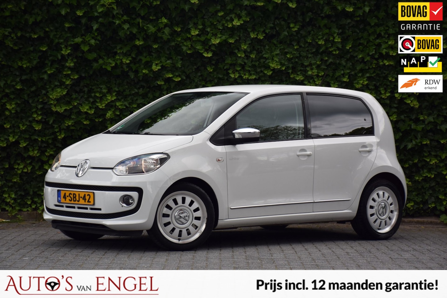Volkswagen Up! - 1.0 White up! Garantie/Airco/PDC/Bluetooth - AutoWereld.nl