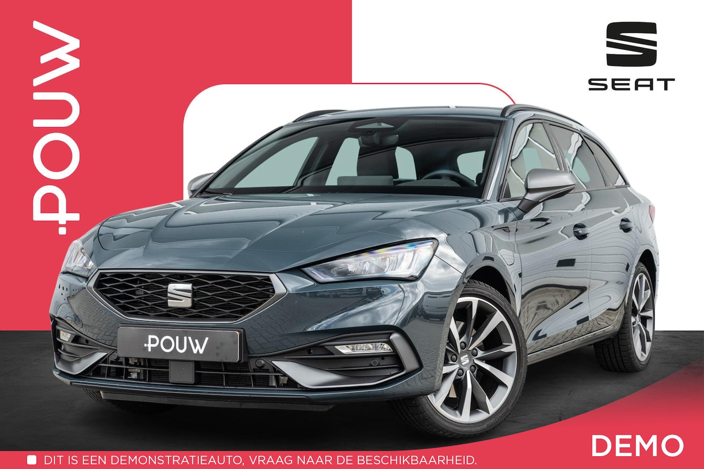 SEAT Leon Sportstourer - 1.5 TSI e-Hybrid 204pk FR Business | Stoel-/ Stuurwielverwarming | 18" Velgen - AutoWereld.nl