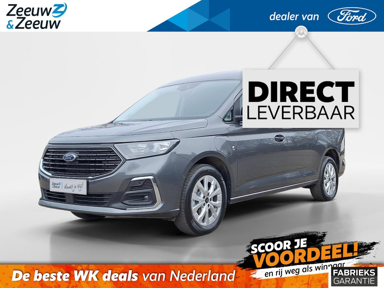 Ford Transit Connect - 1.5 EcoBoost PHEV L2 Limited | Nieuw op voorraad! | Camera | Houten laadvloer | Trekhaak | - AutoWereld.nl