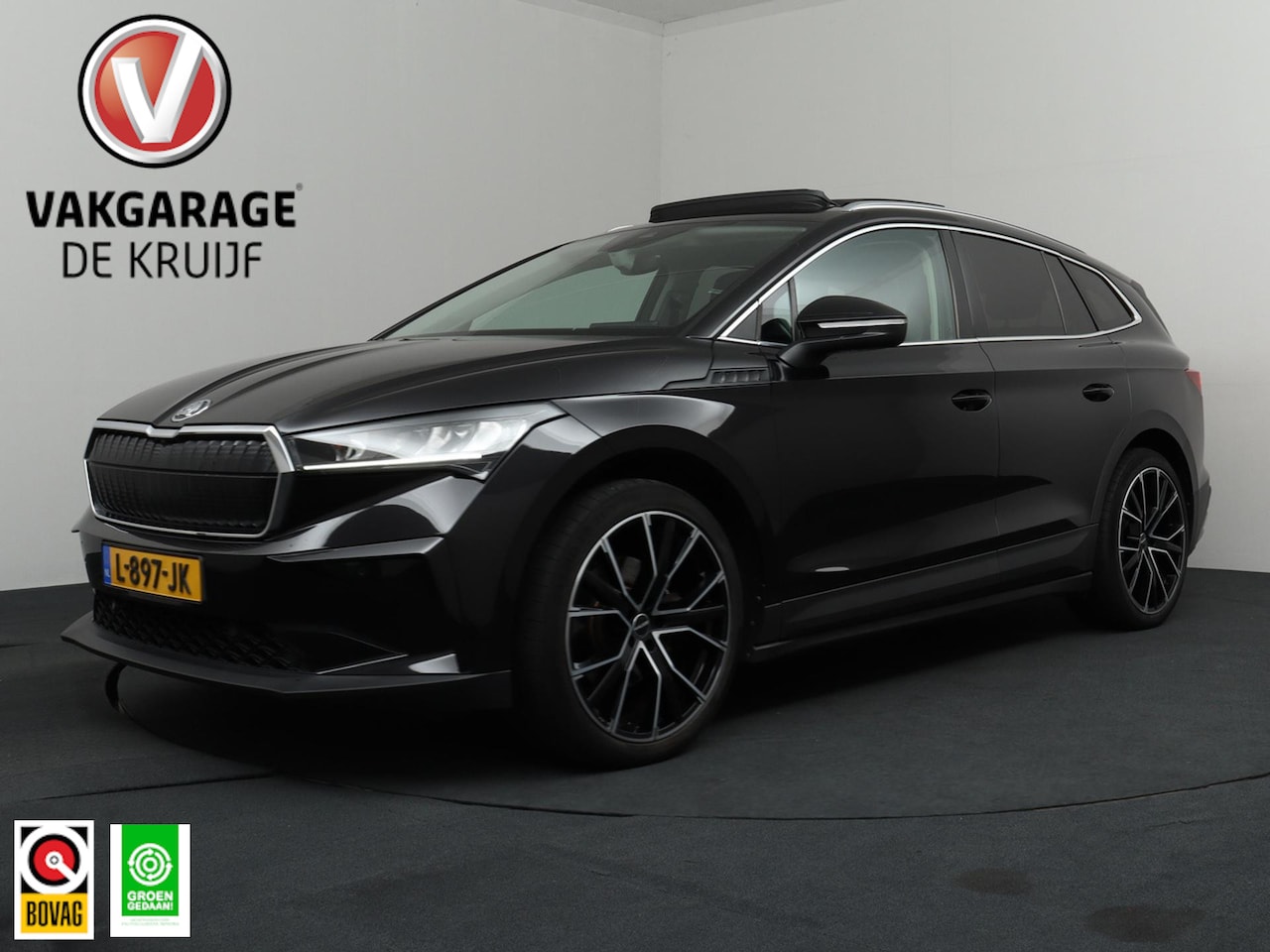 Skoda Enyaq iV - 60 SoH 93,1% | Panoramadak | ACC | Crystal Lighting | 21" LMV! - AutoWereld.nl