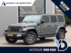 Jeep Wrangler Unlimited - 4xe 380 Sahara | NL-auto/Elektr.Vouwdak/Leder/Adapt.Cruise/Keyless