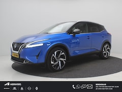 Nissan Qashqai - 1.3 MHEV Xtronic Tekna Plus / Panoramadak / All Seasonbanden / Lederen bekleding / 1ste Ei