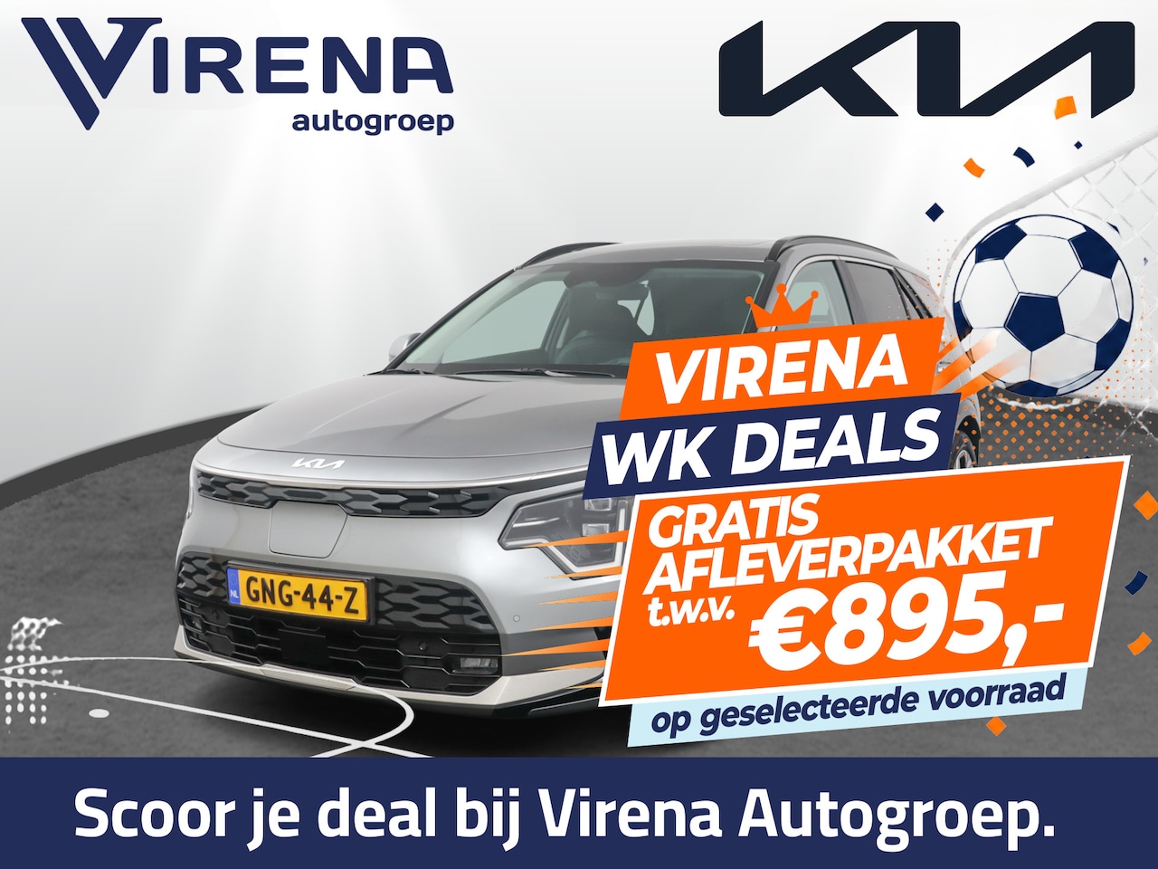 Kia Niro EV - DynamicPlusLine 64.8 kWh Automaat - Climate Control - Navigatie - Adaptief Cruise Control - AutoWereld.nl