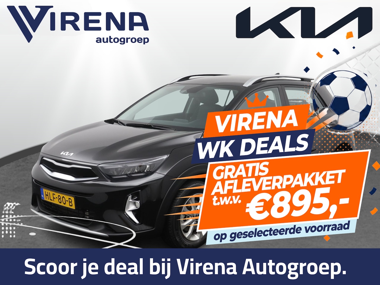 Kia Stonic - 1.0 T-GDi MHEV DynamicLine Automaat - Climate Control - Navigatie - Cruise Control - DAB r - AutoWereld.nl