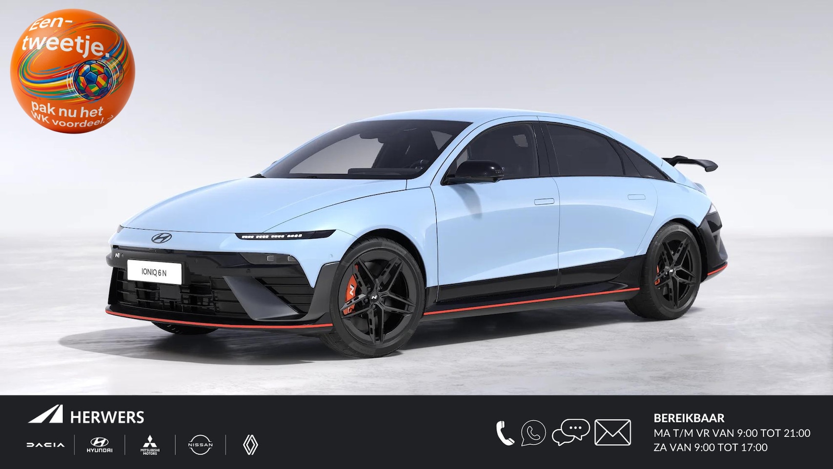 Hyundai IONIQ 6 - N AWD 84 kWh / €1500,- Voordeel / nu te bestellen / meerprijs lak vanaf €895,- / 650 PK / - AutoWereld.nl