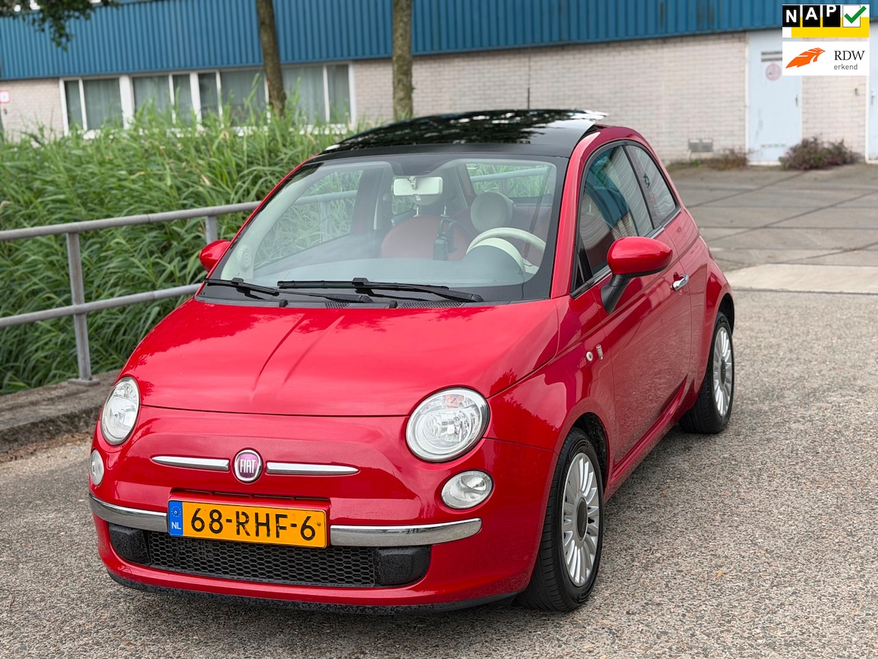 Fiat 500 - 0.9 TwinAir Lounge!Panodak!1eigenaar! Leder!Airco!LM. velgen! - AutoWereld.nl