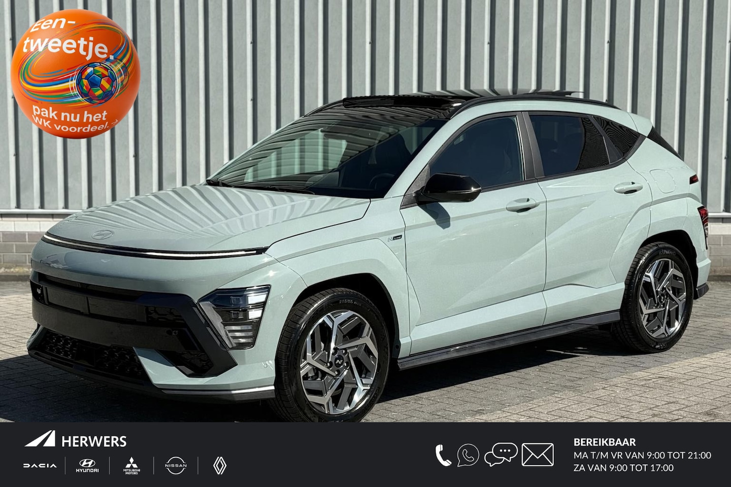 Hyundai Kona - 1.6 GDI HEV N Line Sky / €4500,- Voordeel / Stoel verwarming/verkoeling / Schuif/Kantel da - AutoWereld.nl
