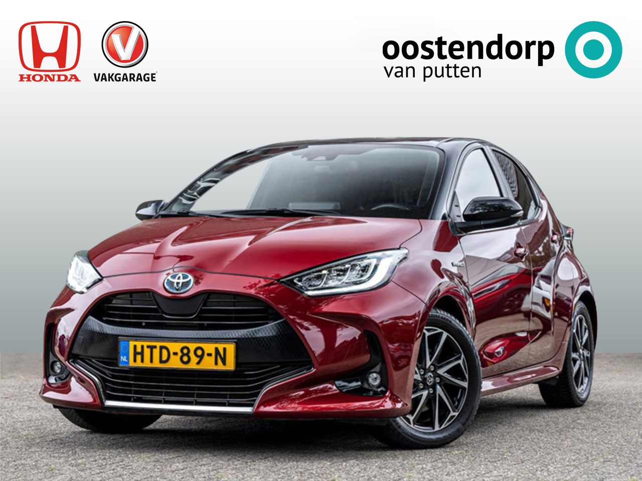 Toyota Yaris - 1.5 Hybrid Style Bi-Tone | Climate control | Automaat | Adaptive cruise control | Achterui - AutoWereld.nl