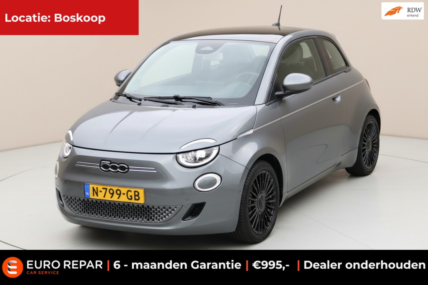 Fiat 500 - Icon 42 kWh PANO Z.G.A.N. NL-AUTO NAP SOH 92,1% - AutoWereld.nl