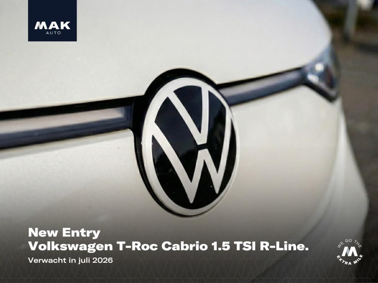 Volkswagen T-Roc Cabrio - 1.5 TSI R-Line 1.5 TSI R-Line , Beats, IQ.Drive, camera, ACC, keyless, 19", dealeroh - AutoWereld.nl