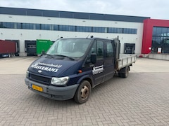 Ford Transit - 350L 2.4TDdi EF DL DC DUBBELE CABINE DUBBEL LUCHT AIRCO BLAUW 2003