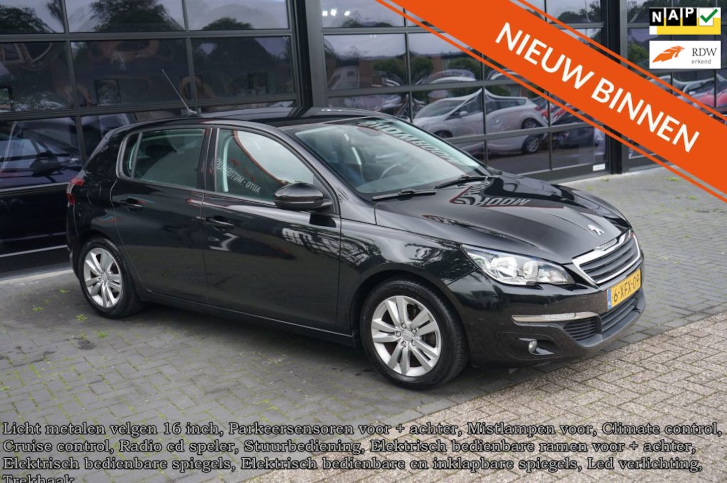 Peugeot 308 - 1.2 VTi Active 1.2 VTi Active, Navi, Clima, CC, Elek pakket, trekhaak - AutoWereld.nl