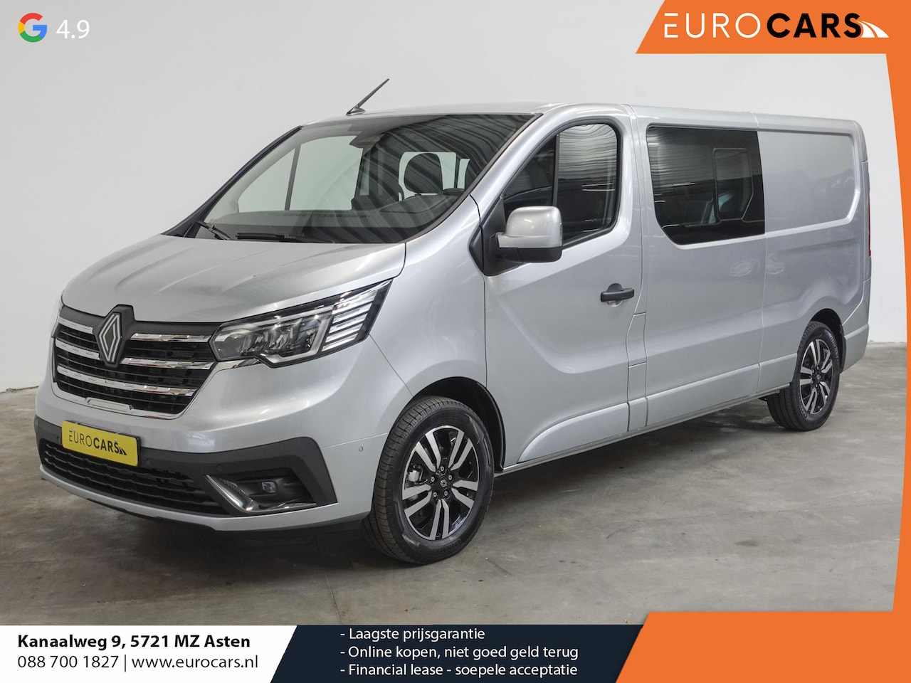 Renault Trafic - 2.0 Blue dCi 150PK L2H1 Dubbele Cabine Automaat Airco Cruise Control Trekhaak Navigatie Ca - AutoWereld.nl