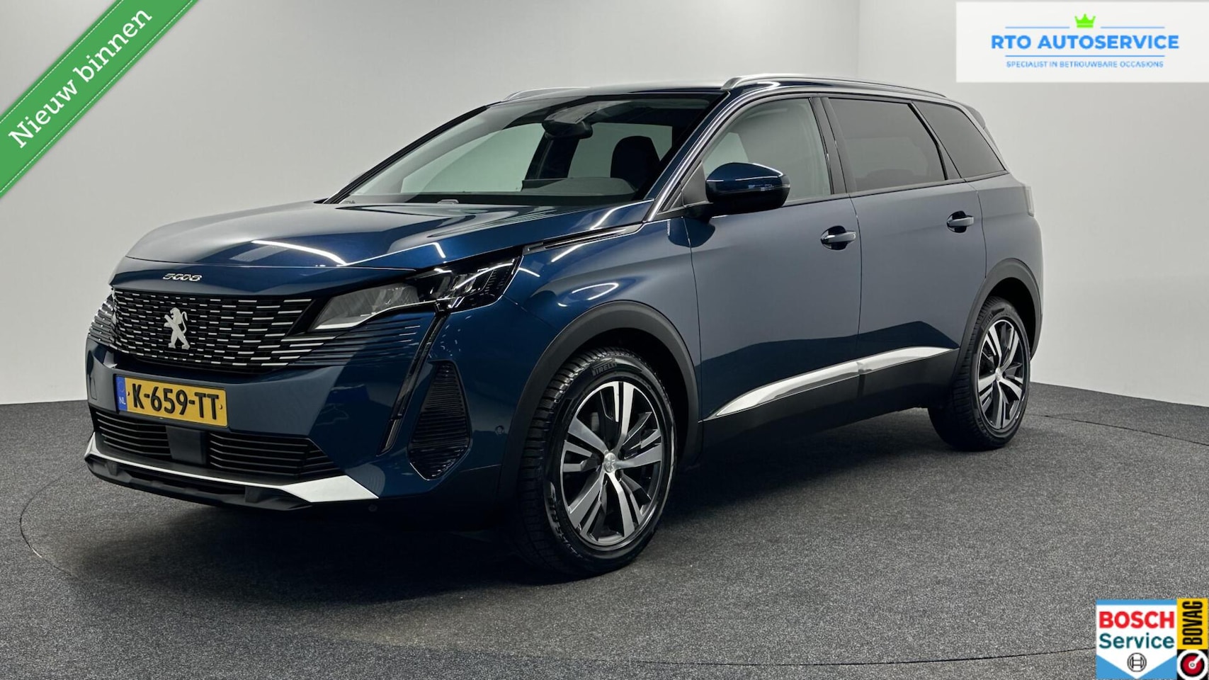 Peugeot 5008 - 1.2 PureTech Blue Lease Allure TREKHAAK CAMERA LM ECC CRUISE LED CARPLAY. - AutoWereld.nl