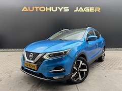 Nissan Qashqai - 1.2 Tekna Pano Automaat 360 Navi Stoel.v Trekhaak Halfleder