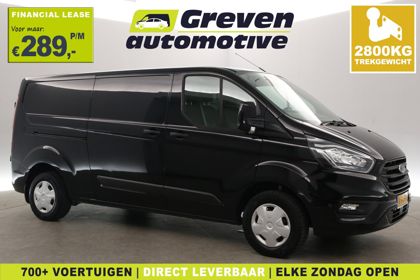 Ford Transit Custom - 2.0 TDCI L2H1 | 2800kg Trekgew. | Airco | Cruise | 3 Zits | Trekhaak | Parkeersens. - AutoWereld.nl