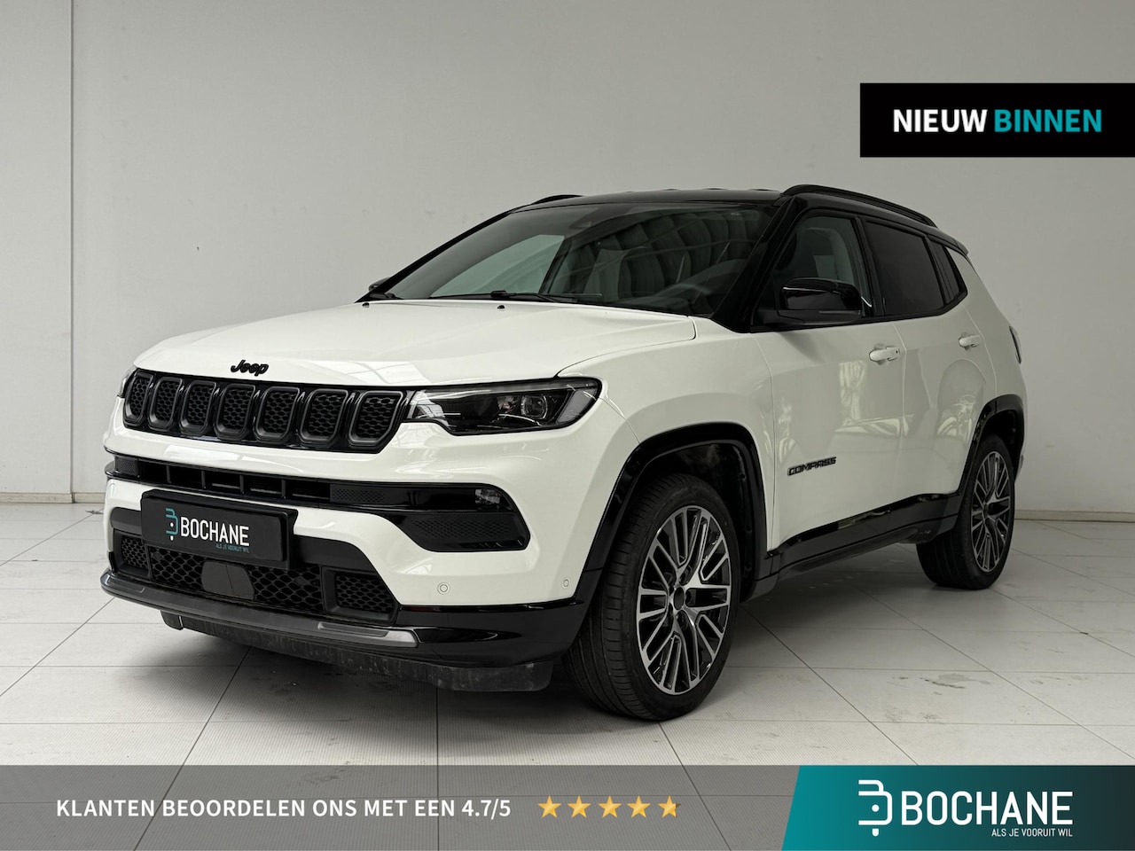 Jeep Compass - 1.5T e-Hybrid S | Leder | Navigatie| Camera | - AutoWereld.nl