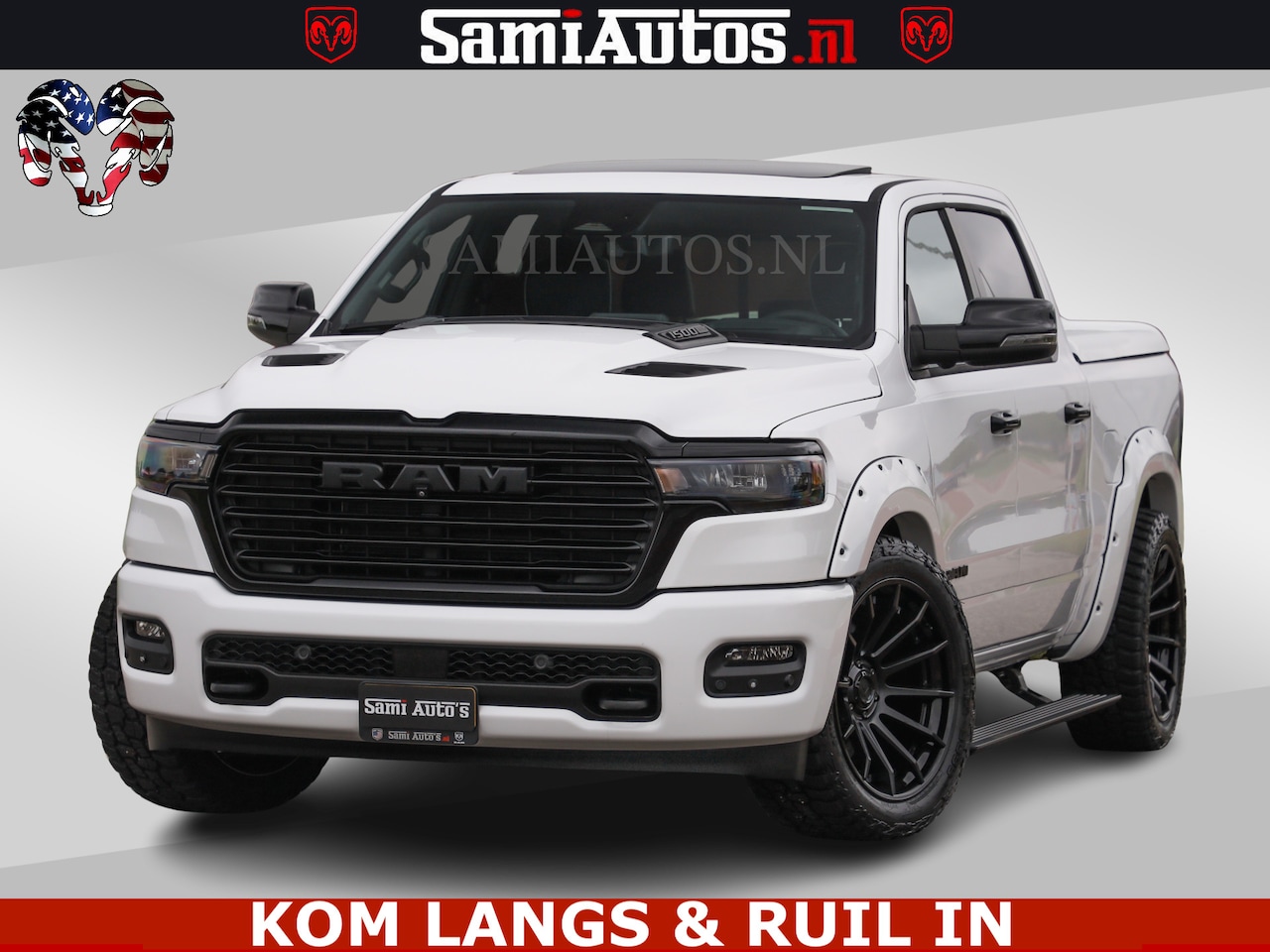 Dodge Ram Pick Up - HUD | 420PK | LUCHTVERING | PANO | PASSAGIERSSCHERM | BOM EN BOM VOL | Comfortabele Dubbel - AutoWereld.nl