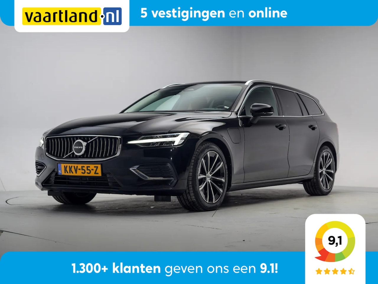 Volvo V60 - 2.0 T6 Plug-in hybrid AWD Core Bright [ LED Navi Keyless Stoel-en stuurverwarming Standkac - AutoWereld.nl