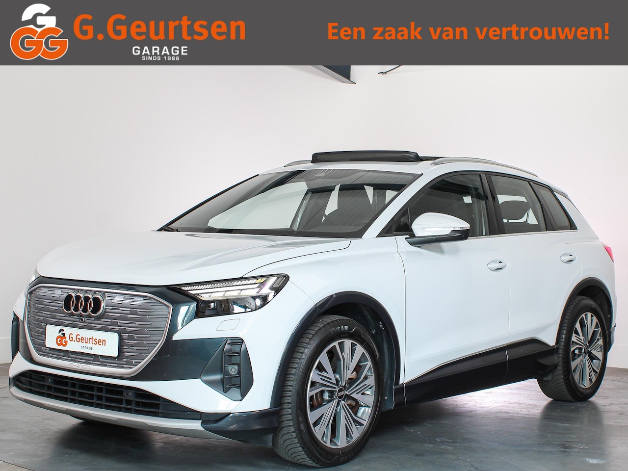 Audi Q4 e-tron - 40 Launch edition Advanced Plus 77 kWh 204PK Panormadak, Matrix LED, Sportstoelen, ACC, Ca - AutoWereld.nl