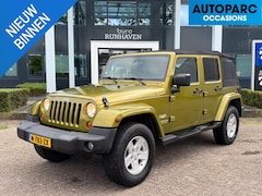 Jeep Wrangler Unlimited - 3.8 Sahara , CRUISE CONTROLE, 4WD, AUTOMAAT, TREKHAAK, AIRCO, HARD EN SOFTTOP , ONDERHOUDE
