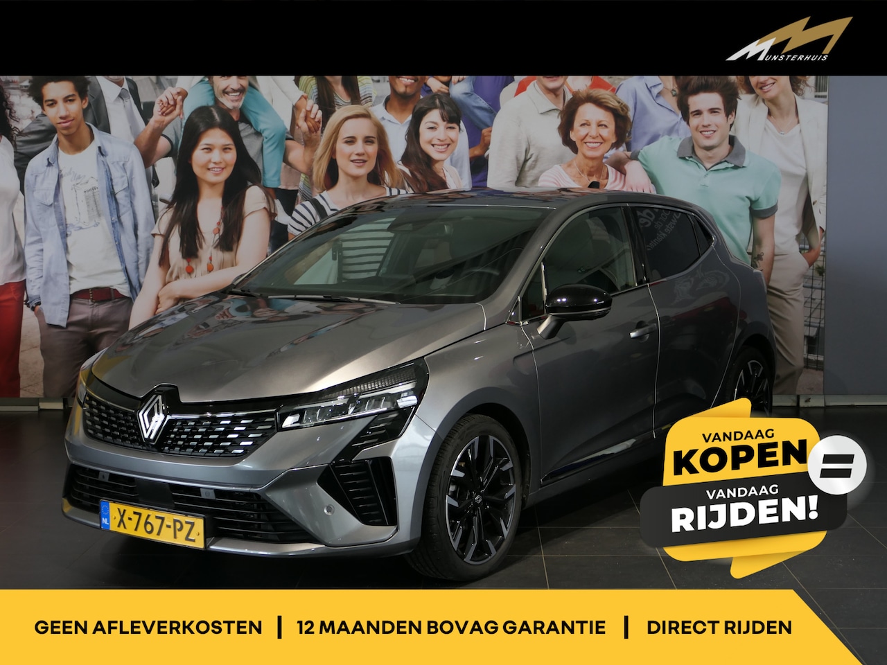 Renault Clio - 1.0 TCe 90 GPF techno - Groot scherm - Stoel en stuurverwarming - 360 camera - AutoWereld.nl