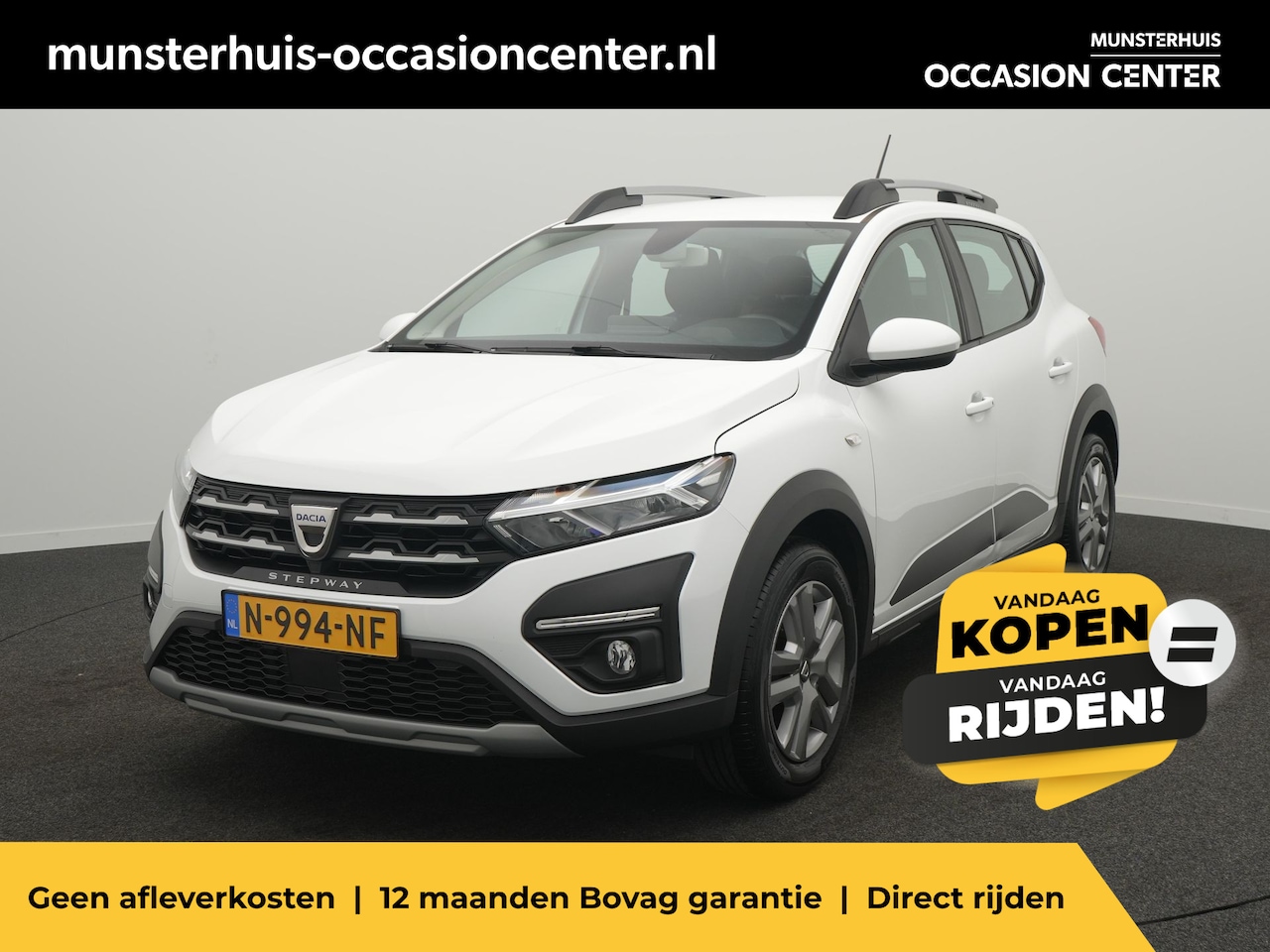 Dacia Sandero Stepway - TCe 90 Comfort - RIJKLAARPRIJS - Cruise Control - Climate Control - Keyless Entry & Start - AutoWereld.nl