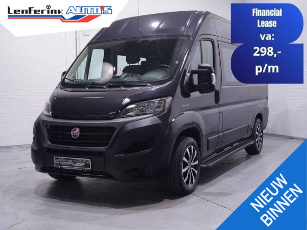 Fiat Ducato - 2.3 MultiJet 120 pk Dubbel Cabine L2H2 Navi Camera, Cruise Control, Trekhaak 2.500 kg, 6-Z - AutoWereld.nl