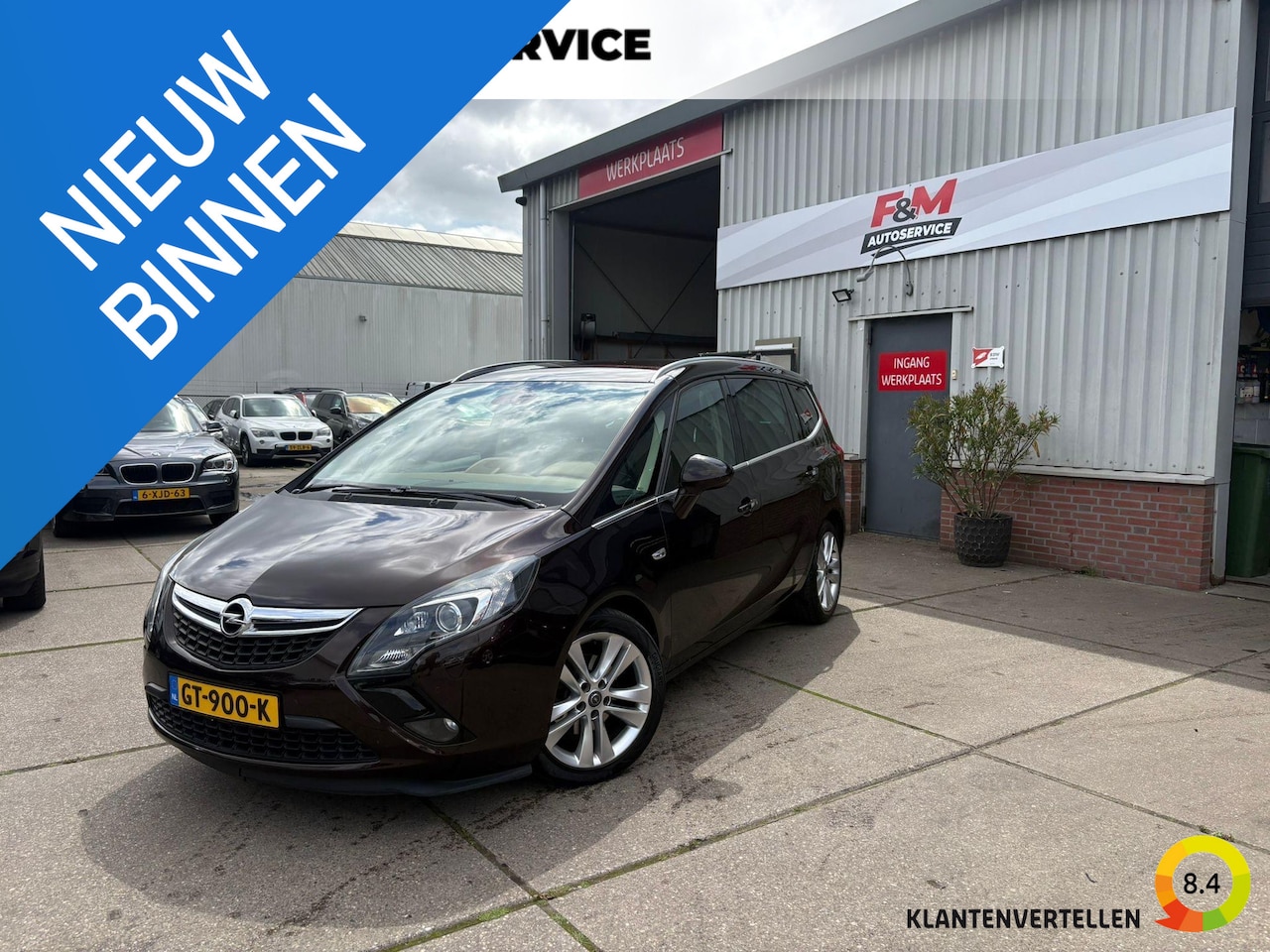 Opel Zafira Tourer - 1.4 Cosmo 7p. Clima, cruise, stoel-stuurverwarming, pdc achter, trekhaak - AutoWereld.nl