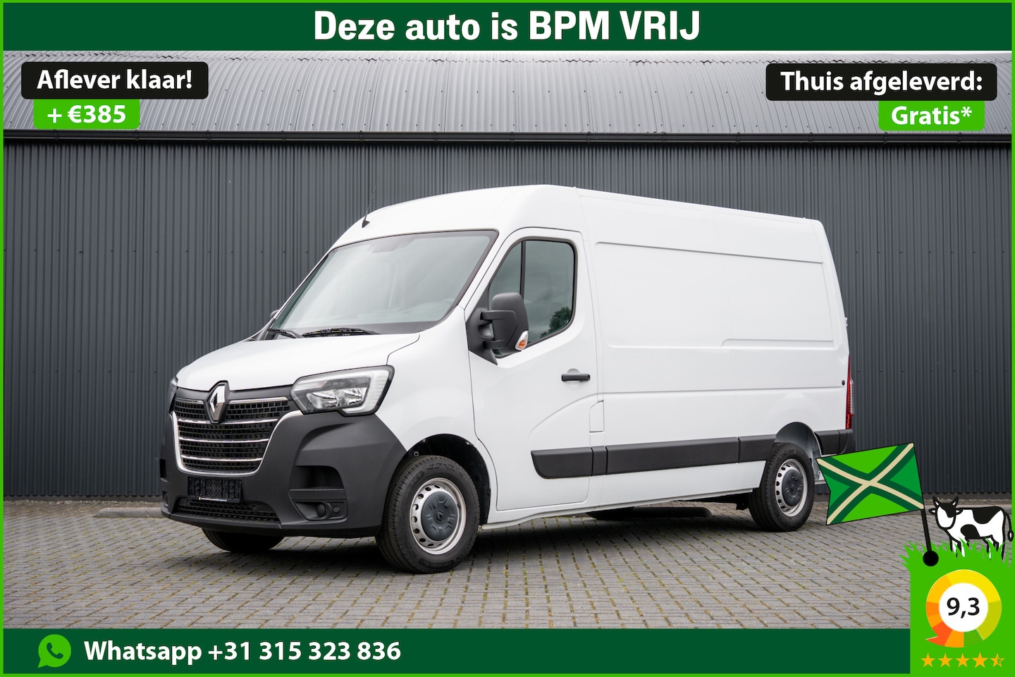 Renault Master - Bleu DCI 135PK | L2H2 | Nieuw | Navi | 3-Zits | LED | Cruise | Airco - AutoWereld.nl