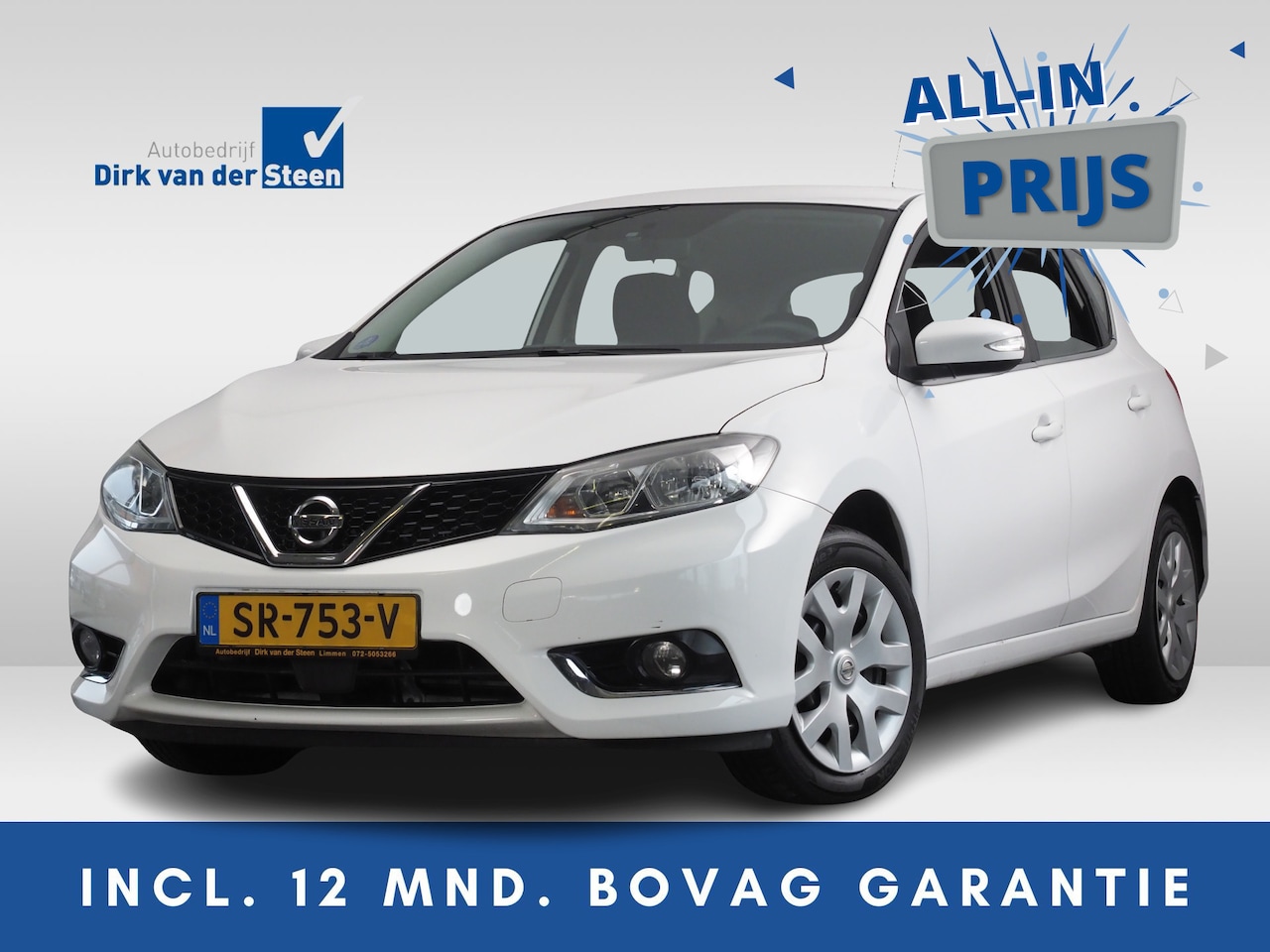 Nissan Pulsar - 1.2 DIG-T Visia | Cruise Control | Bluetooth | Airco | Parkeersensoren Achter | - AutoWereld.nl