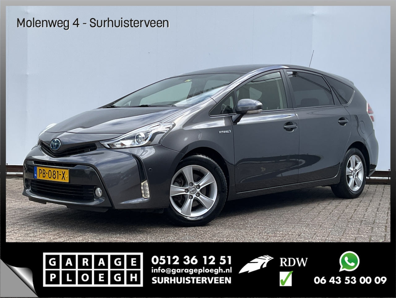 Toyota Prius - 7-Pers 1.8 Dynamic Automaat Pano JBL HUD Camera Cruise Orig.NL Voll.Onderhouden! - AutoWereld.nl