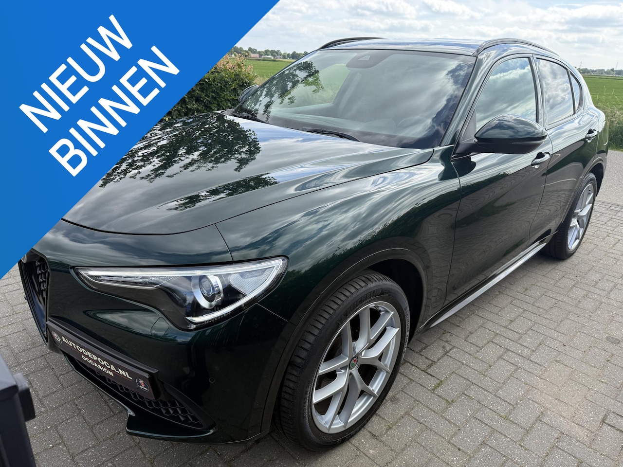 Alfa Romeo Stelvio - 2.0 T AWD Ti Verde visconti!! - Schakelflippers - Trekhaak - AutoWereld.nl