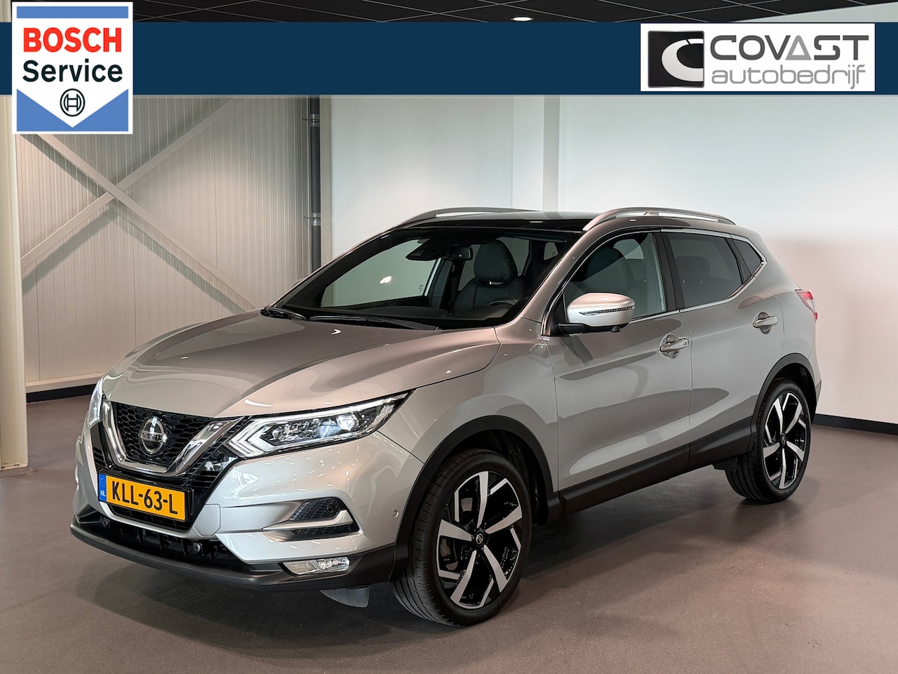 Nissan Qashqai - 1.3 DIG-T Tekna + 1eEig/Dealer-oh|Leder|Trekhaak|360°camera|Carplay/Android - AutoWereld.nl