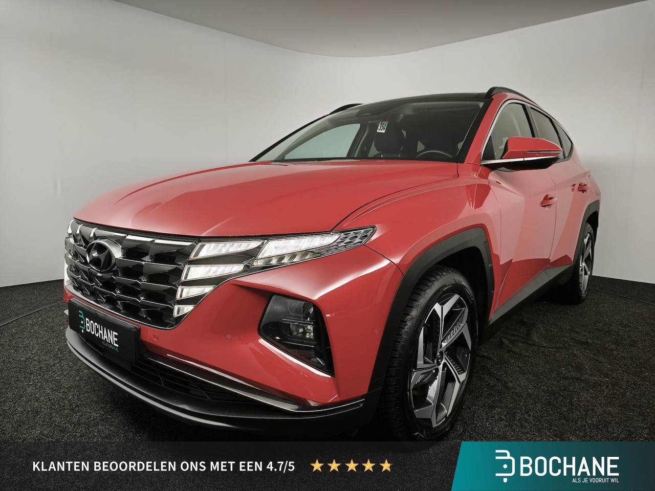 Hyundai Tucson - 1.6 T-GDI HEV Premium Sky | Trekhaak | Panoramadak | Lederen bekleding | Navigatie | - AutoWereld.nl