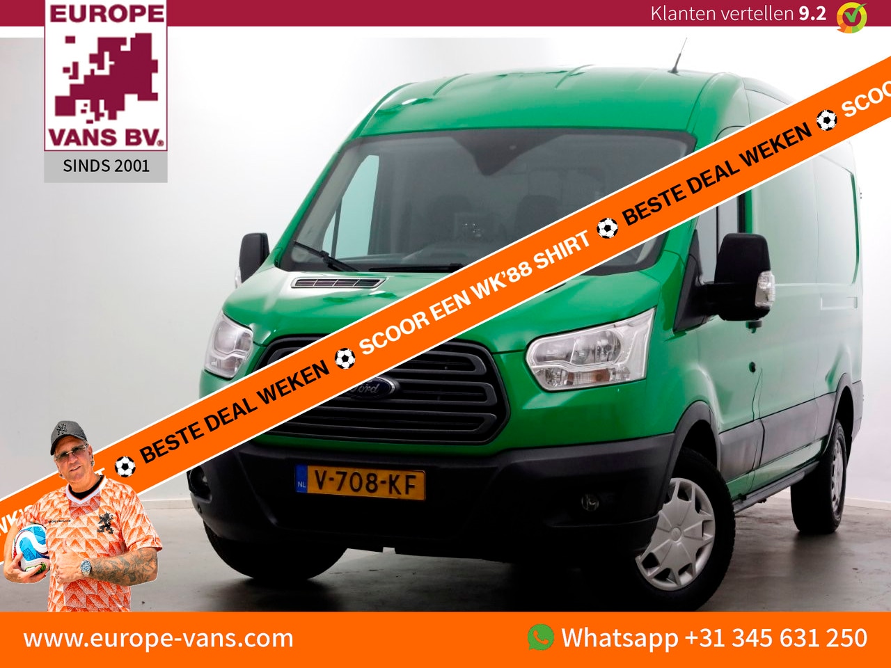 Ford Transit - 350 2.0 TDCI 130pk RWD L3H2 Trend Airco/Camera/Trekhaak 2800kg 11-2017 - AutoWereld.nl