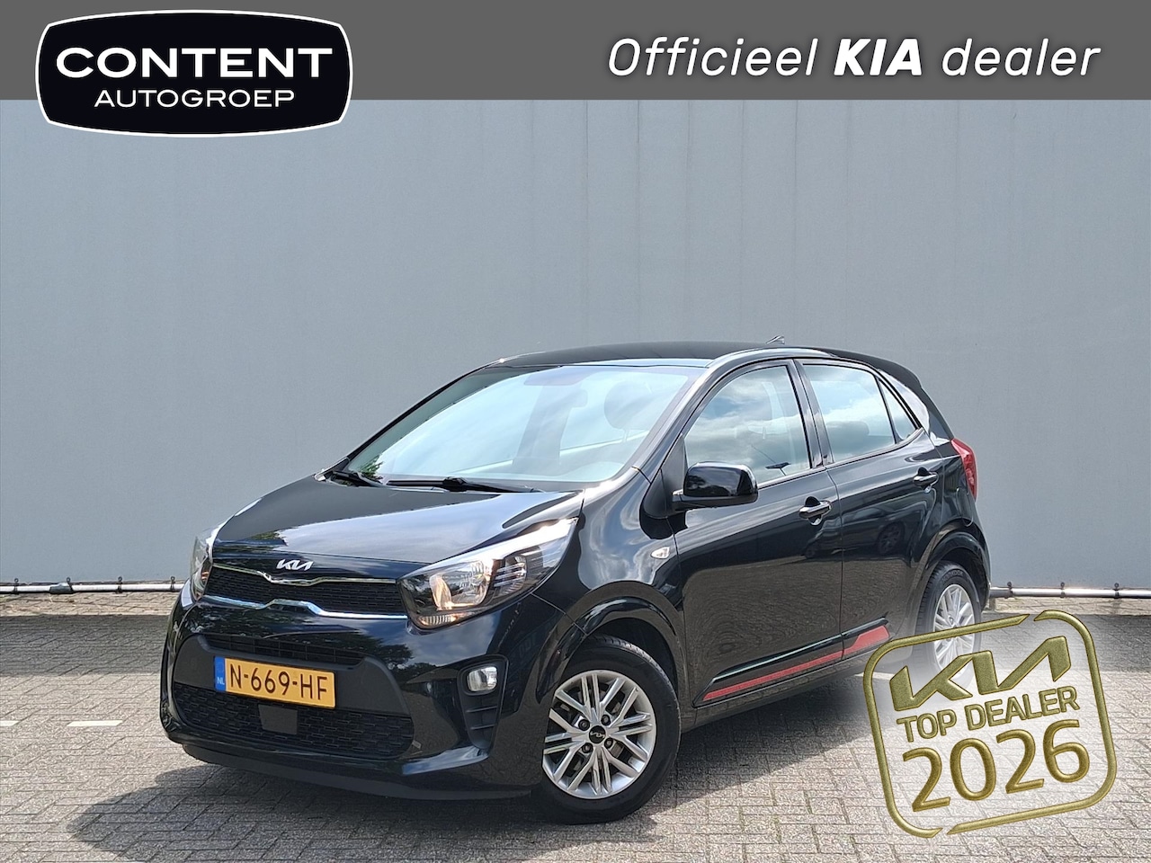 Kia Picanto - 1.0 4-zits DynamicLine I Draadloos Apple CarPlay/ Android Auto - AutoWereld.nl
