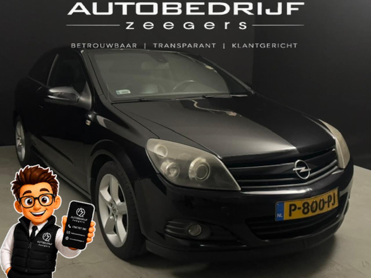 Opel Astra GTC - 1.6 Enjoy Limited Edition *AC* VOL LEER* ZWARTE HEMEL* - AutoWereld.nl