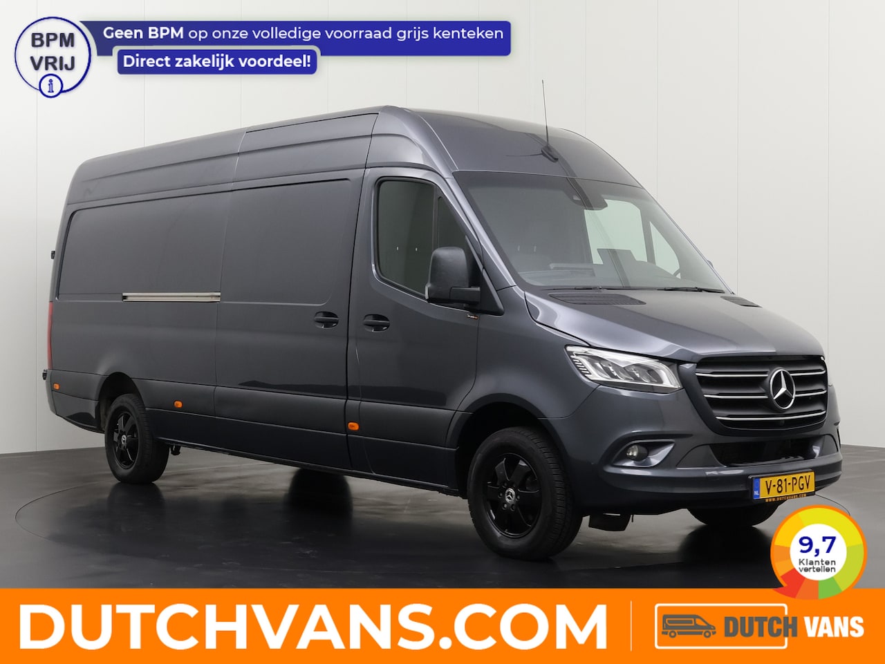 Mercedes-Benz Sprinter - 319CDI 3.0V6 7G-tronic Automaat L3H2 Maxi Exclusive | 2xSchuifdeur | Leder | Navigatie | C - AutoWereld.nl
